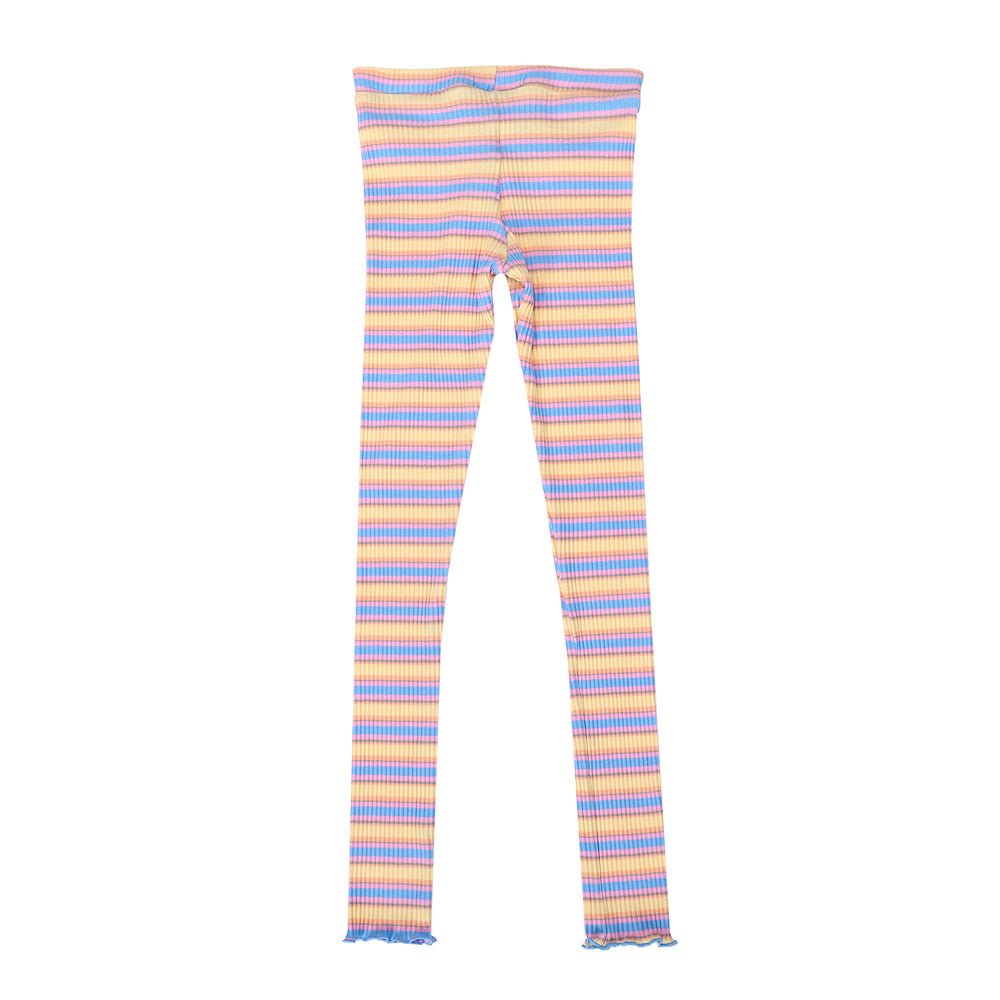 Liberte Essentiel LEGGINGS - Natalia Ss Leggins (Kids) Yellow Rose Blue Stripe &quot;NYHED&quot; - 86/92 - - Diversita -