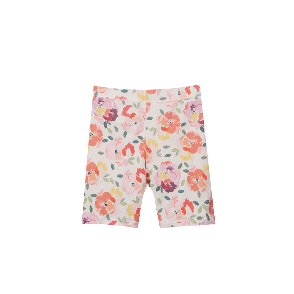 Liberte Essentiel Shorts - Alma Bicycle Shorts (Kids) Creamy Peach Flower &quot;NYHED&quot; - 86/92 - - Diversita -