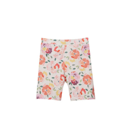 Liberte Essentiel Shorts - Alma Bicycle Shorts (Kids) Creamy Peach Flower &quot;NYHED&quot; - 86/92 - - Diversita -