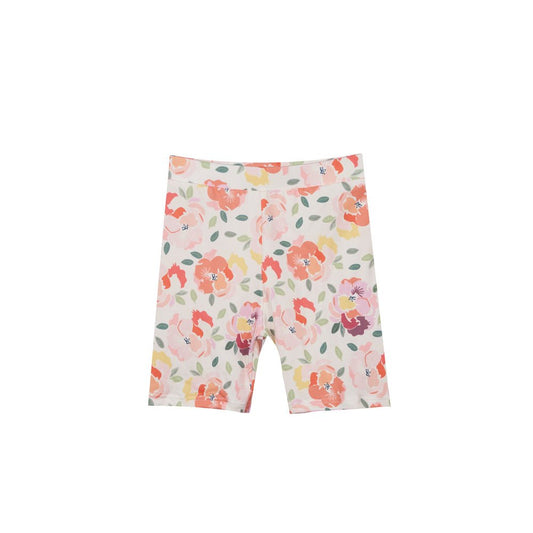 Liberte Essentiel Shorts - Alma Bicycle Shorts (Kids) Creamy Peach Flower "NYHED" - 86/92 - - Diversita -