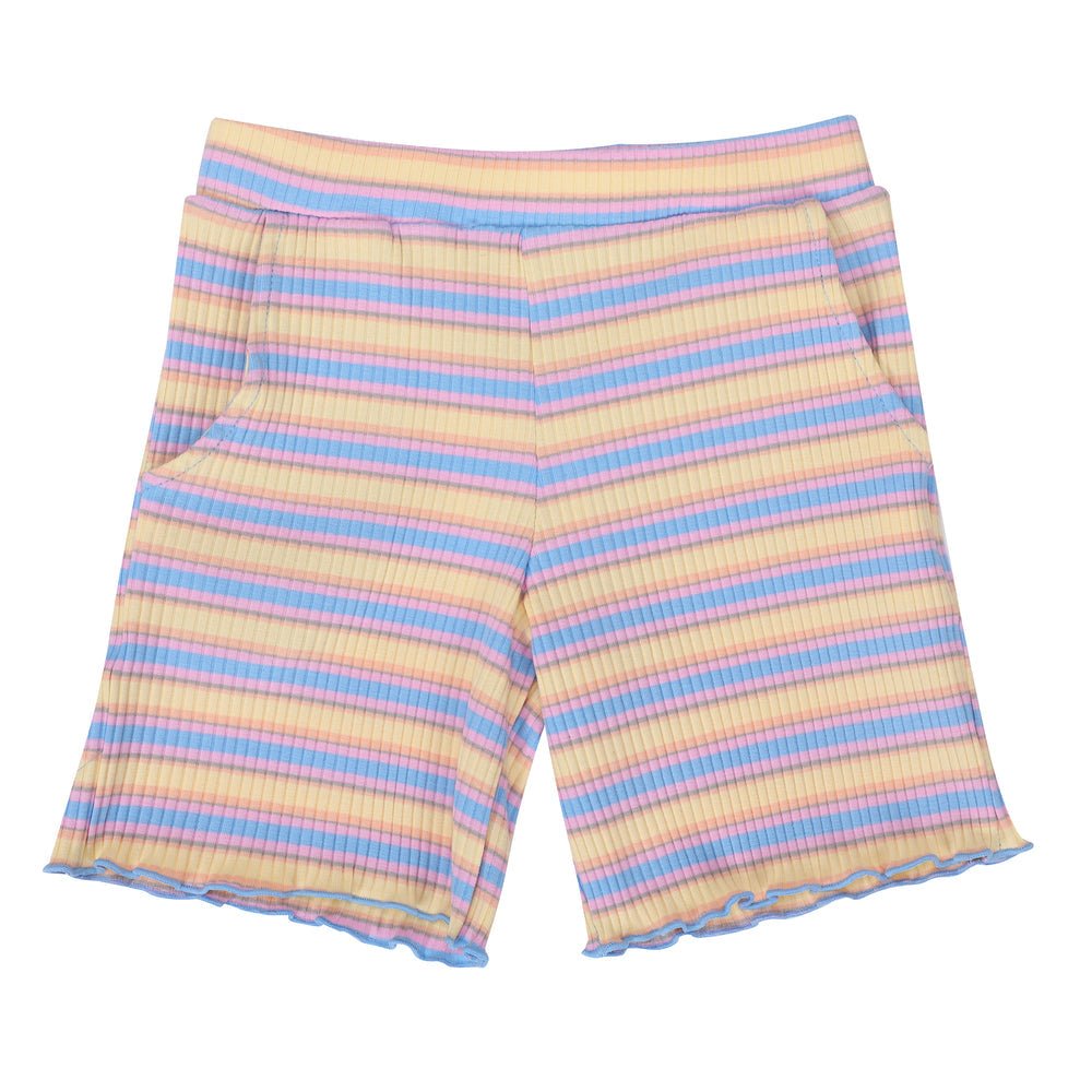 Liberte Essentiel Shorts - Natalia Shorts Kids Yellow Rose Stripe &quot;NYHED&quot; - 86/92 - - Diversita -