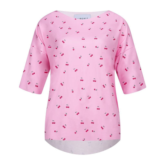 Liberte Essentiel T-shirt - Alma Tshirt Pink Cherry "PREORDER SLUT MAJ" - XS/S - - Diversita -