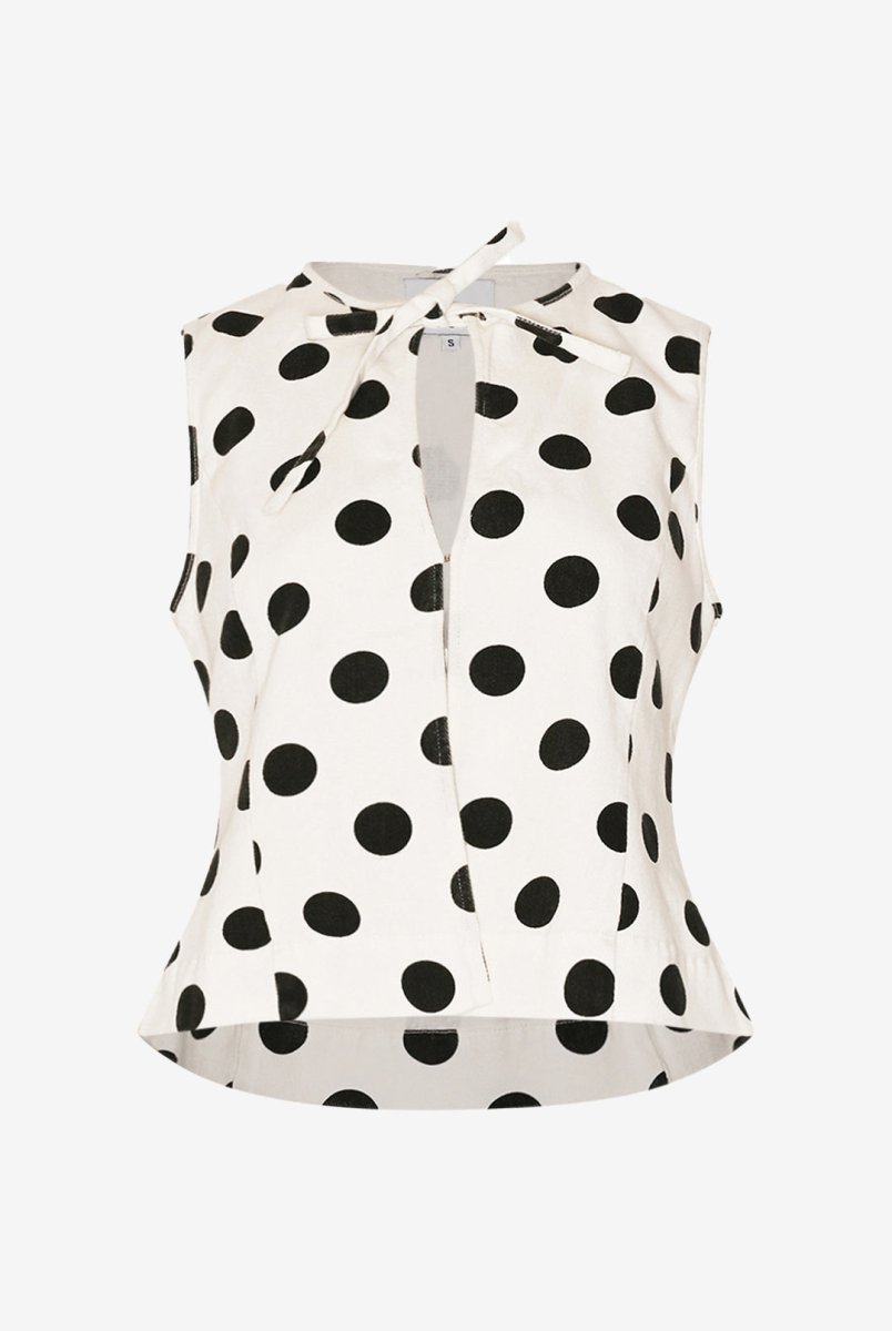 Noella Bluse - Leni Blouse Carmella White Print - XS - Diversita -