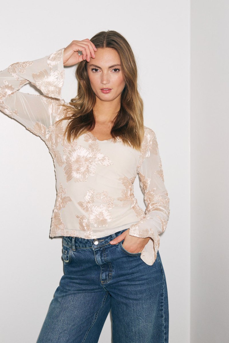 Noella Bluse - Lucille Top Ivory - XS - Diversita - 