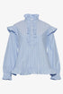 Noella Bluse - Noella Sally Blouse Light Blue Stripe "NYHED" - XS - - Diversita -