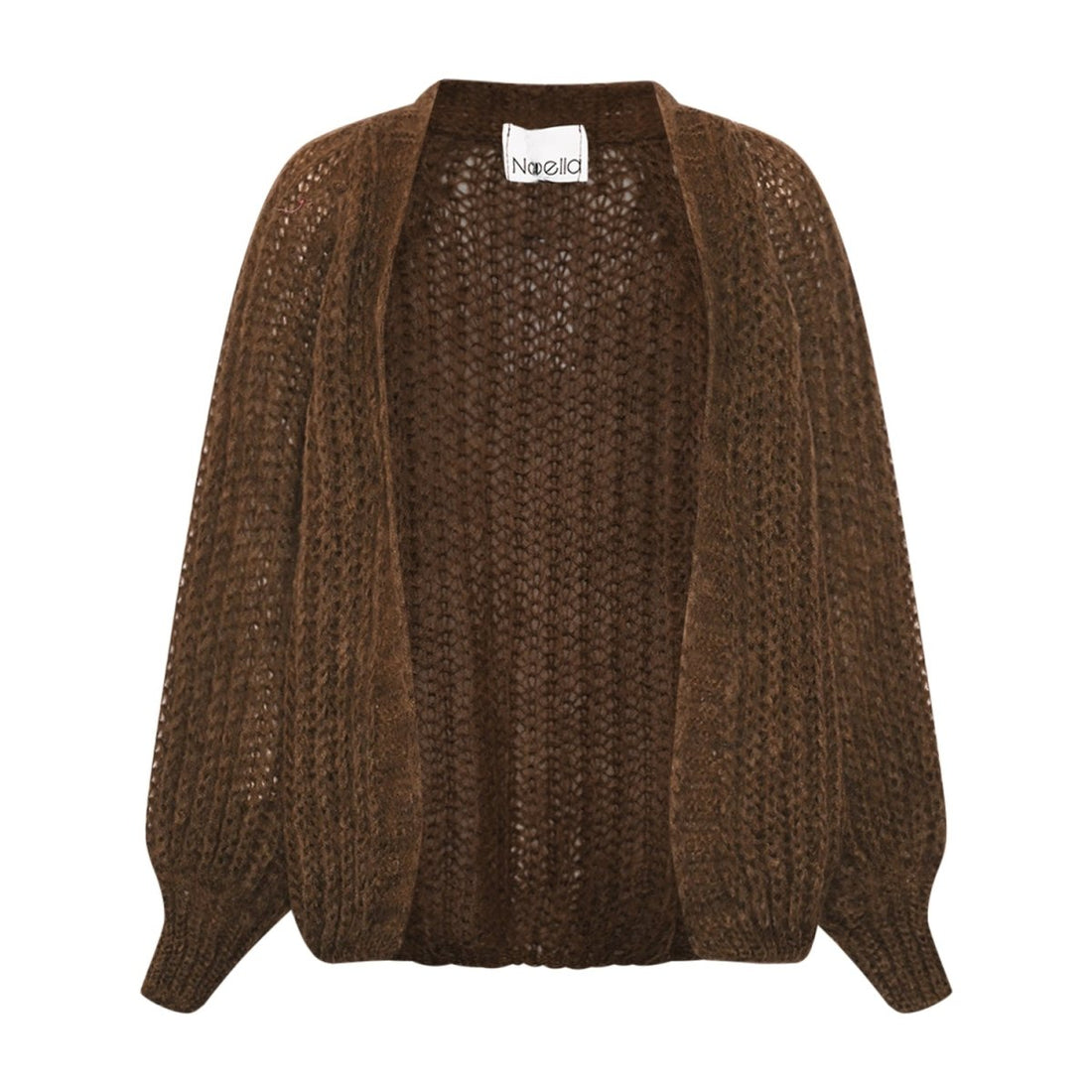 Noella Cardigan - Joseph Knit Cardigan Chocolate Melange - XS/S - Diversita - 