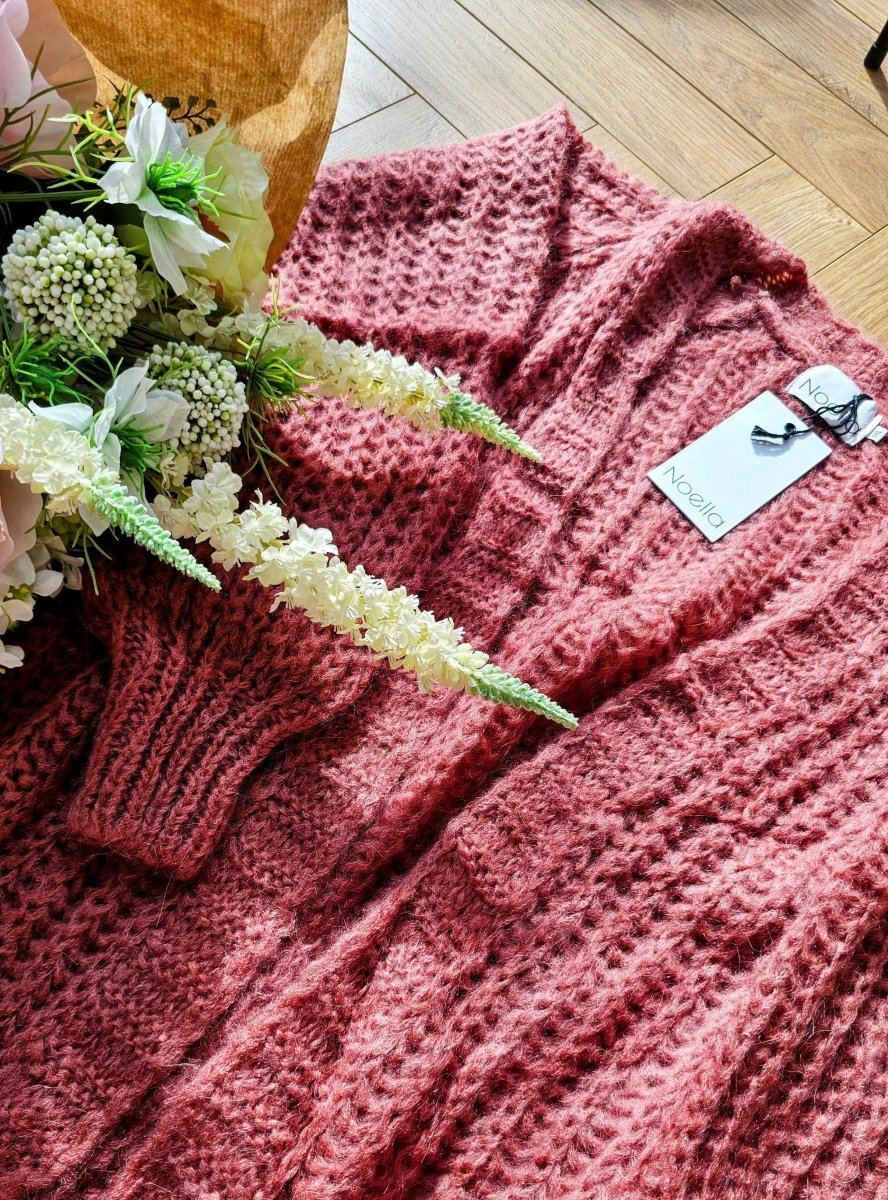 Noella Cardigan - Joseph Knit Cardigan Old Rose - XS/S - Diversita - 