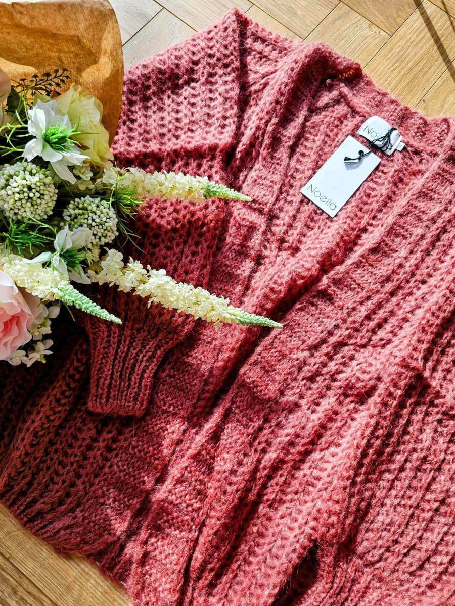 Noella Cardigan - Joseph Knit Cardigan Old Rose - XS/S - Diversita - 