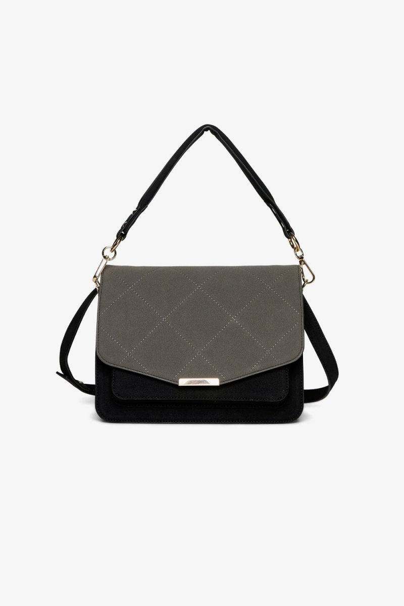 Noella Håndtaske - Blanca Multi Compartment Bag Dark Grey/Black - Højde: 18 - Bredde: 26 - Dybde: 10 - Diversita - 