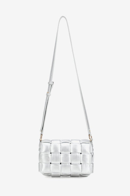 Noella Håndtaske - Brick Bag Silver - Onesize / Højde: 15 - Bredde: 24 - Dybde: 8 - Diversita - 