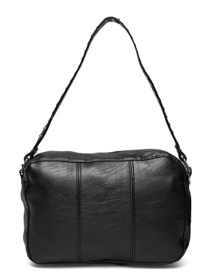 Noella Håndtaske - Celina Bag Black Leather Look - Højde: 15 cm - Bredde: 25 cm - Dybde: 7 cm - Diversita - 