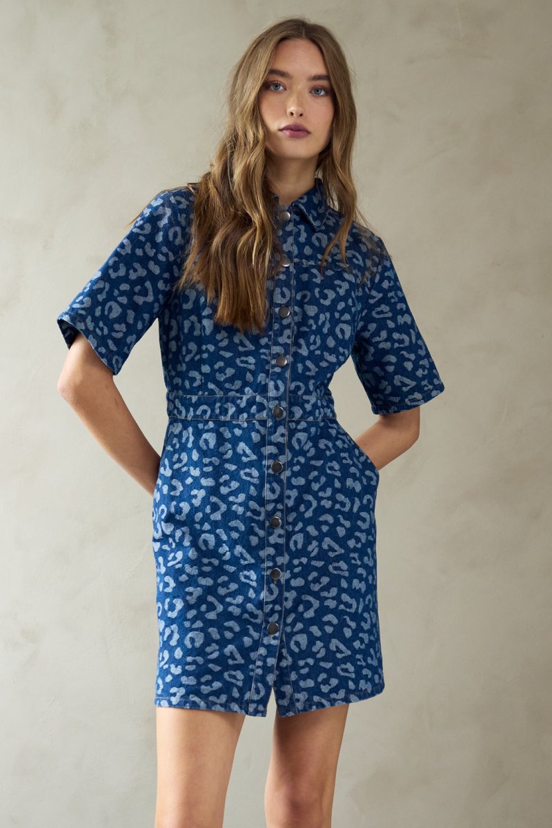 Noella Kjole - Noella Benita Dress Mid Blue Wash - XS - Diversita - 