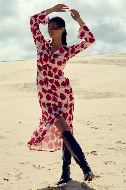 Noella Kjole - Noella Kamey Dress Tulip Print - XS - Diversita - 