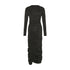 Noella Kjole - Sutton Ls Dress Black "PREORDER OKTOBER" - XS - Diversita - 