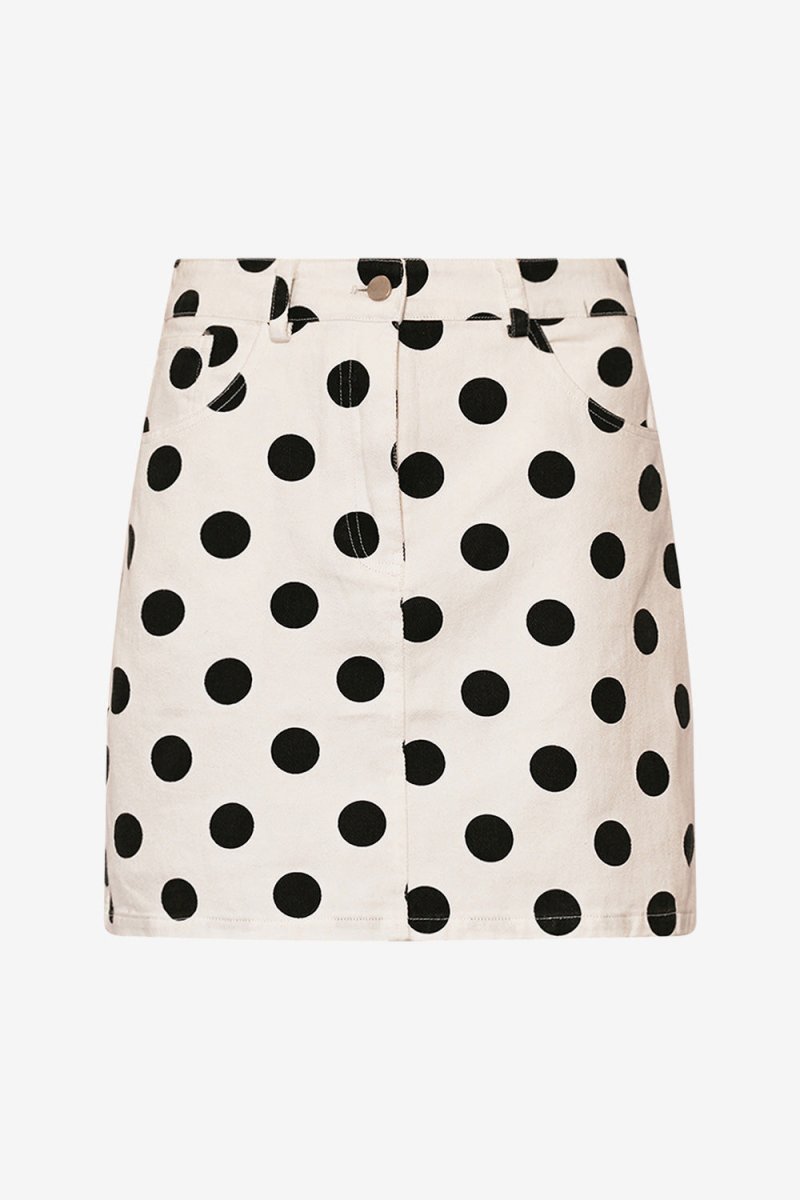 Noella Nederdel - Kambria Skirt Carmella White Print - XS - Diversita -