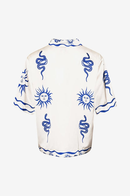 Noella Skjorte - Kealy Shirt Chana Blue Print - XS/S - Diversita - 