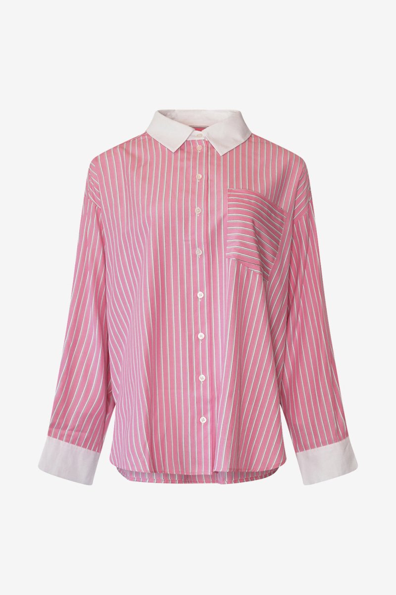 Noella Skjorte - Lakelynn Shirt Carsyn Pink Stripe - XS - Diversita -