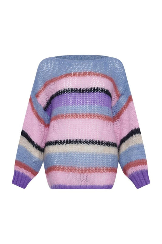 Noella Sweater - Rona Knit Mix Stripe "NYHED" - XS/S - - Diversita -