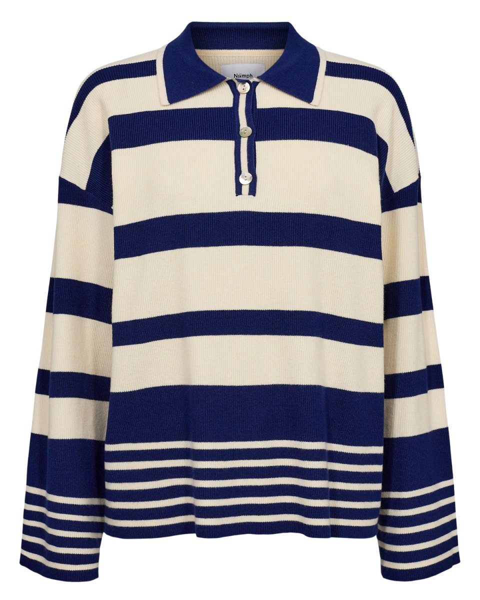 NUMPH Bluse - Numoniqui Two Stripe Pullover - XS - Diversita - 