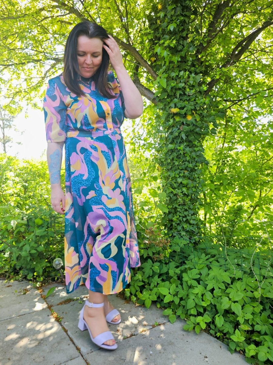 NUMPH Kjole - NUKYNDALL SS DRESS - Botanical Garden - 34 - Diversita - 