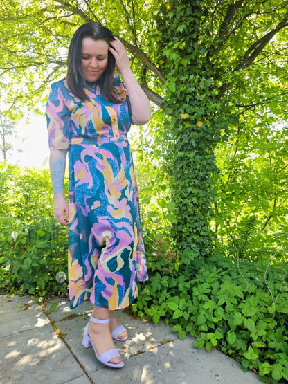 NUMPH Kjole - NUKYNDALL SS DRESS - Botanical Garden - 34 - Diversita - 
