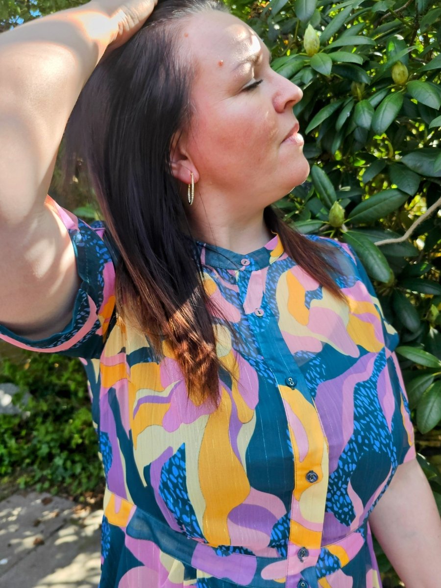 NUMPH Kjole - NUKYNDALL SS DRESS - Botanical Garden - 34 - Diversita - 