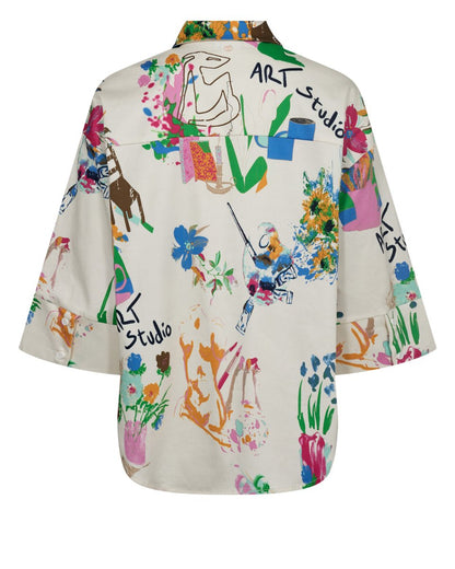 NUMPH Skjorte - Nuida Shirt - 34 - Diversita - 