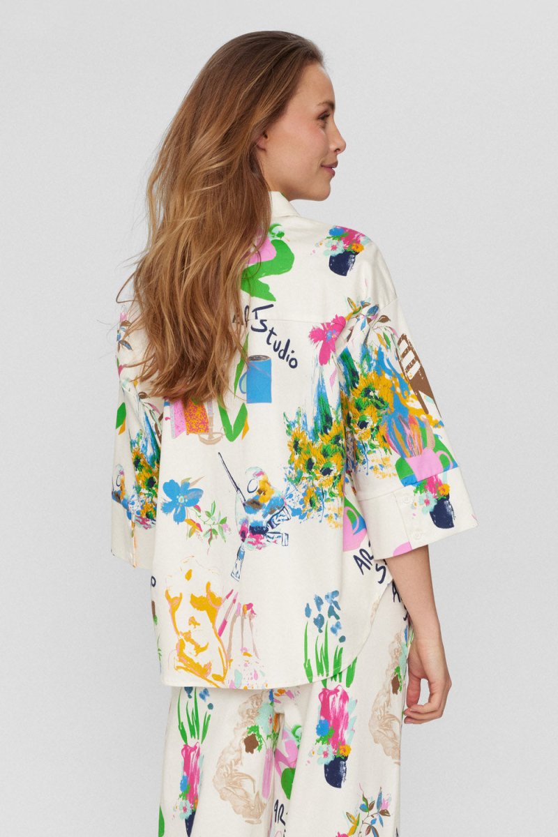 NUMPH Skjorte - Nuida Shirt - 34 - Diversita - 