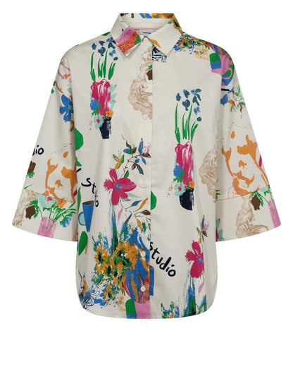 NUMPH Skjorte - Nuida Shirt - 34 - Diversita - 