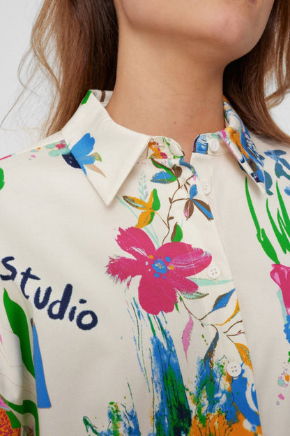 NUMPH Skjorte - Nuida Shirt - 34 - Diversita - 