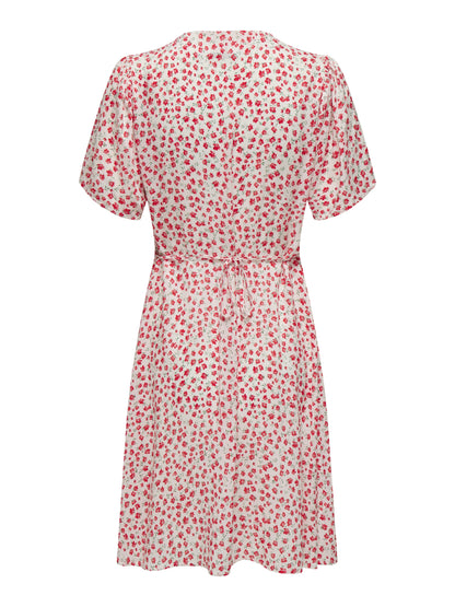ONLY Kjole - Onlevida S/S Short Dress Wvn Noos - XS - Diversita - 