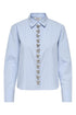 ONLY Skjorte - Onlcarly Ls Reg Embelis Shirt Wvn - XS - Diversita - 