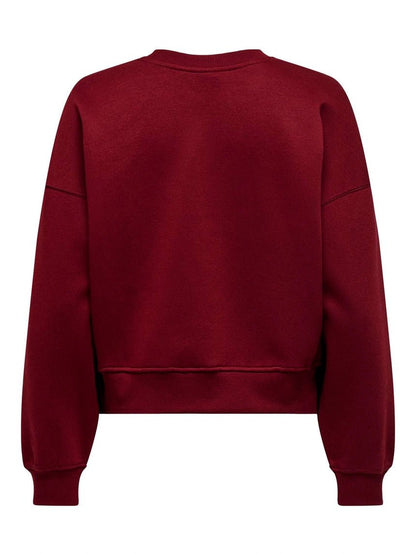 Only Sweater - Onlbest L/S Crew Neck Sweater Cabernet - XS - Diversita - 