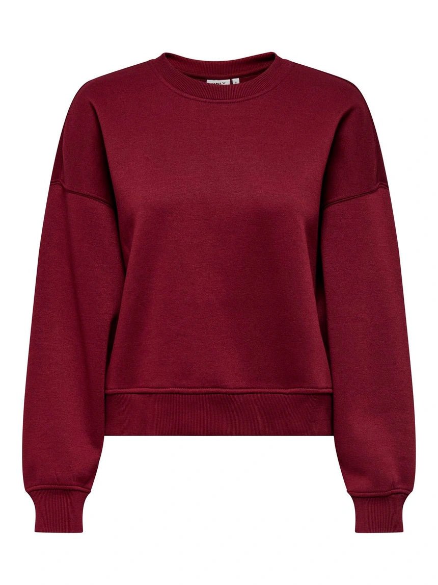 Only Sweater - Onlbest L/S Crew Neck Sweater Cabernet - XS - Diversita - 