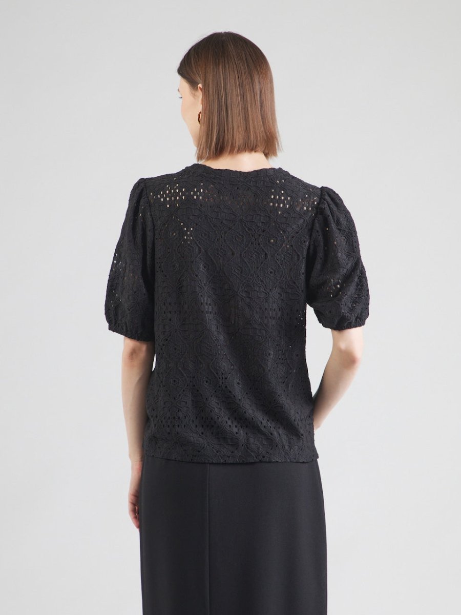 ONLY T-shirt - Onlluz S/S Puff Sleeve Top Jrs - XS - Diversita - 