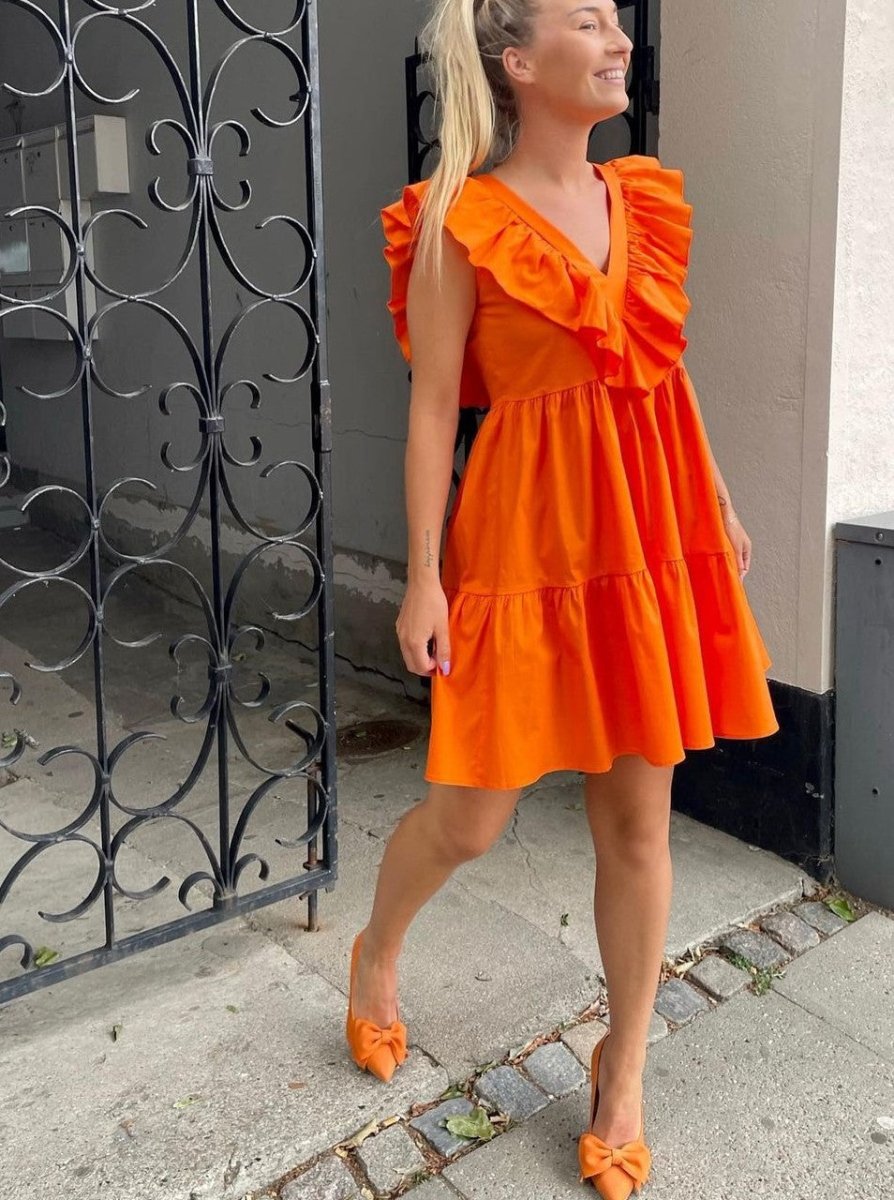 Sommerstedt Kjole - Varesa Dress Orange - S - Diversita - 