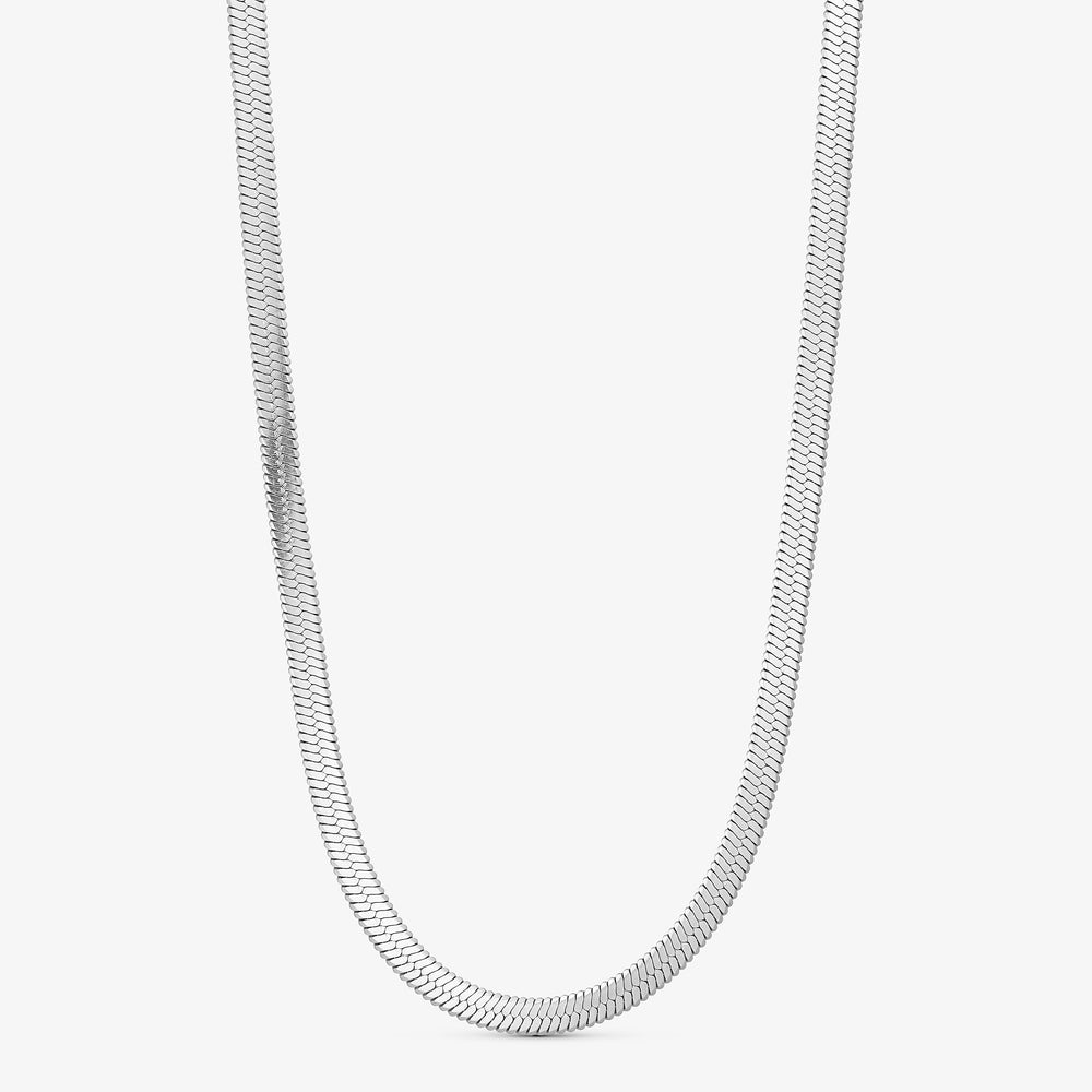 Wolff Jewelry Denmark Halskæde - Kleo Big Necklace 5 mm - Sølvfarvet &quot;PREORDER MAJ&quot; - 40+5 cm - Diversita - 