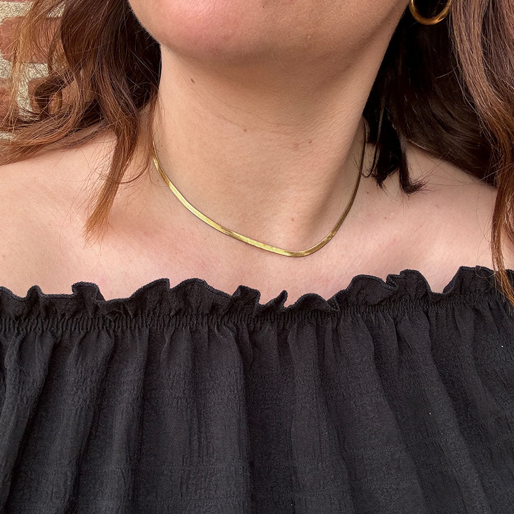 Wolff Jewelry Denmark Halskæde - Kleo Necklace 3 mm - 18 karat guldbelagt - 40+5 cm - Diversita - 