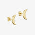 Wolff Jewelry Denmark Øreringe - Moon Stud - 18 karat guldbelagt - 12 x 5 mm - Diversita - 
