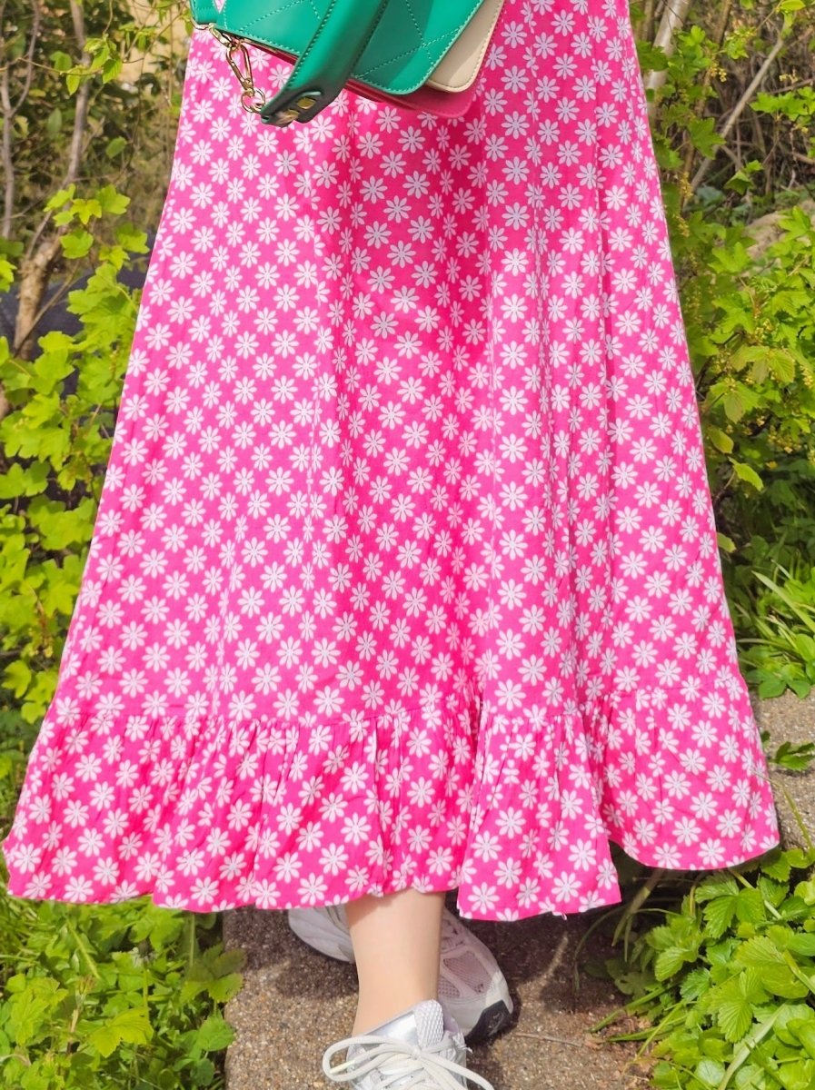 Zwillingsherz Kjole - Kleid Viscose Frida Pink &quot;NYHED&quot; - S/M - - Diversita -