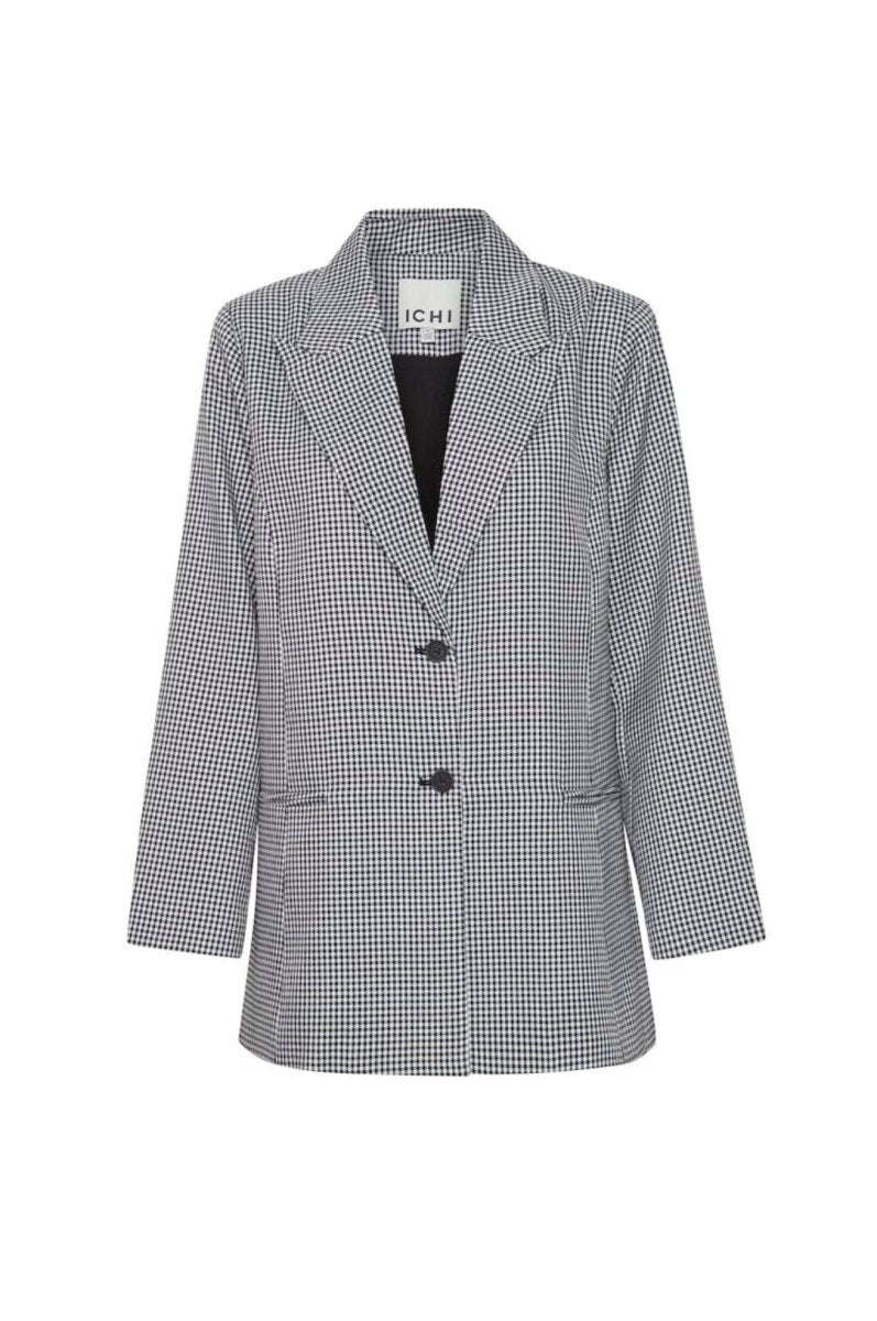 Ichi Blazer - Ixfrala Blazer Meteorite/White Check - 34 - - Diversita - 5715372715395