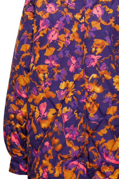 Ichi Jakke - Ihhanto Jakke Purple Multi Flower - XS - - Diversita - -