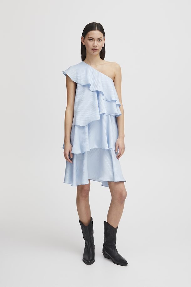 Ichi Kjole - Ixmalene Dress Airy Blue - 34 - - Diversita -