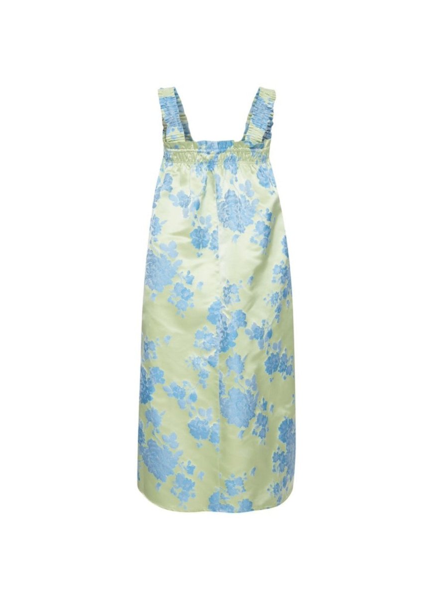 Ichi Kjole - Ixrumlie Dress Green Tea Flower Print - 34 - - Diversita -