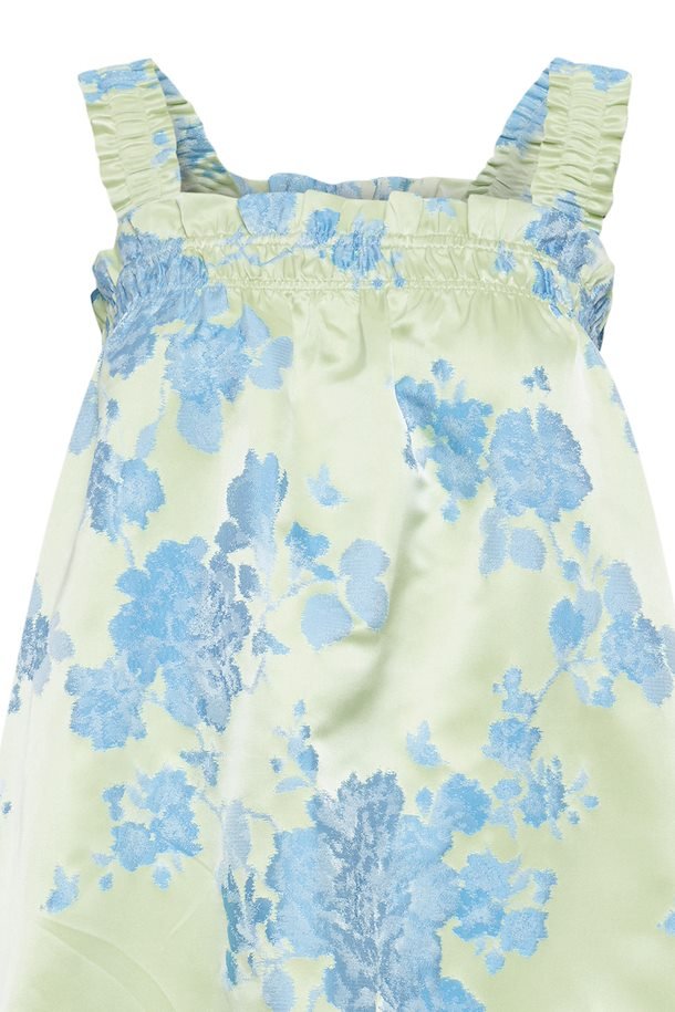 Ichi Kjole - Ixrumlie Dress Green Tea Flower Print - 34 - - Diversita -