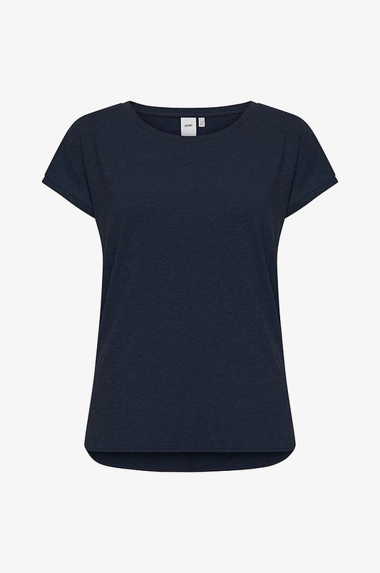 Ichi T-shirt - IHRebel SS6 Total Eclipse T-Shirt - Mørke blå - XS - - Diversita - 5714343560682