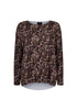 Liberte Essentiel Bluse - Liberte Alma Bluse Brown Camo Flower "NYHED" - XS/S - - Diversita -