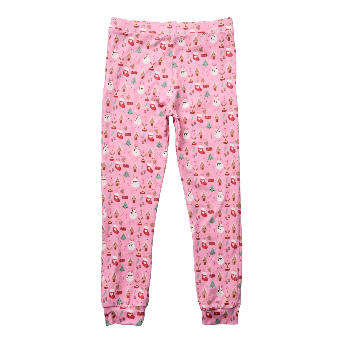 Liberte Essentiel Bukser - Alma Pants (Kids) - Christmas Time Pink X-Mas - Lyserøde bukser - 86/92 - - Diversita -