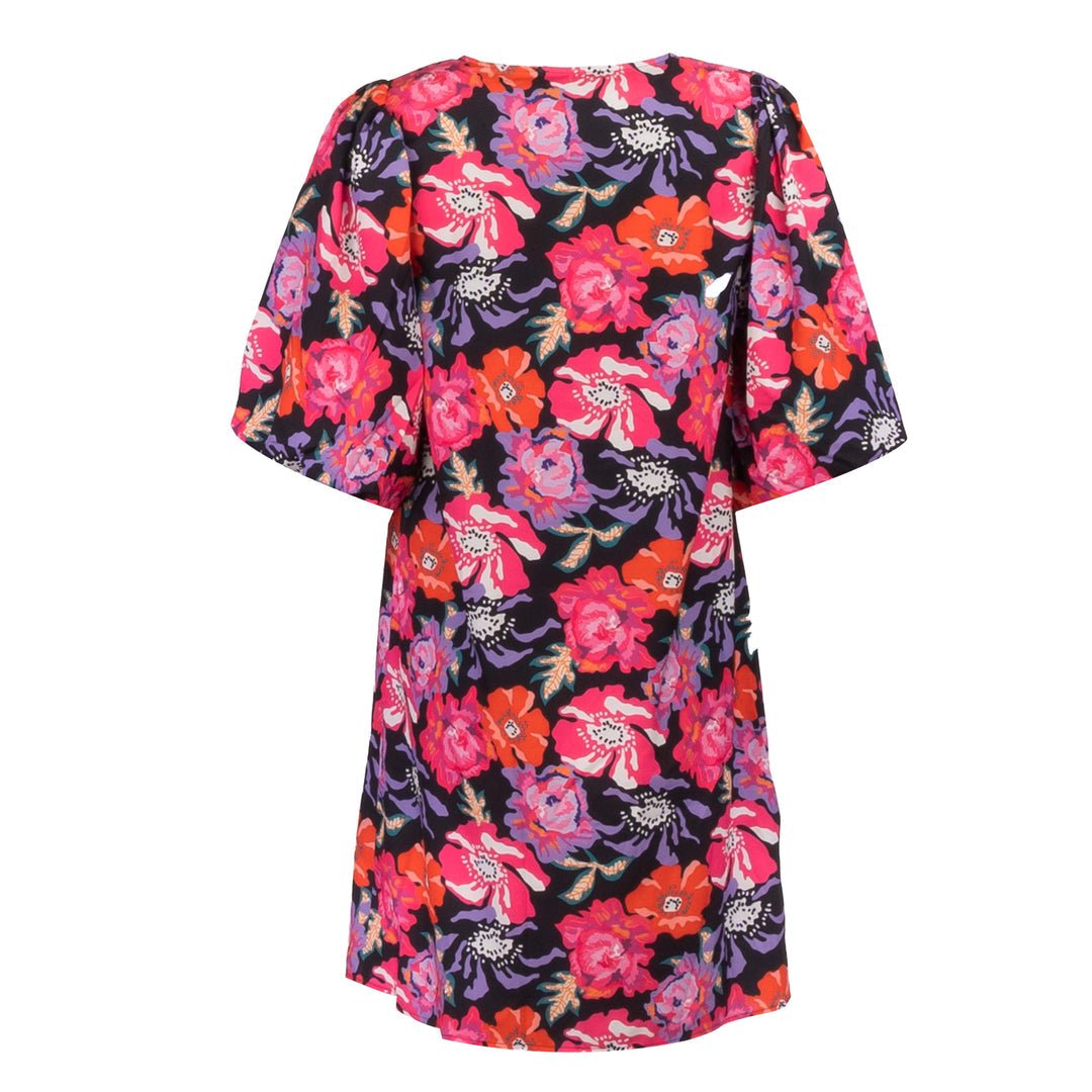 Liberte Essentiel Kjole - Fiona Dress Pink Red Flower &quot;NYHED&quot; - XS - - Diversita - 5707085527969