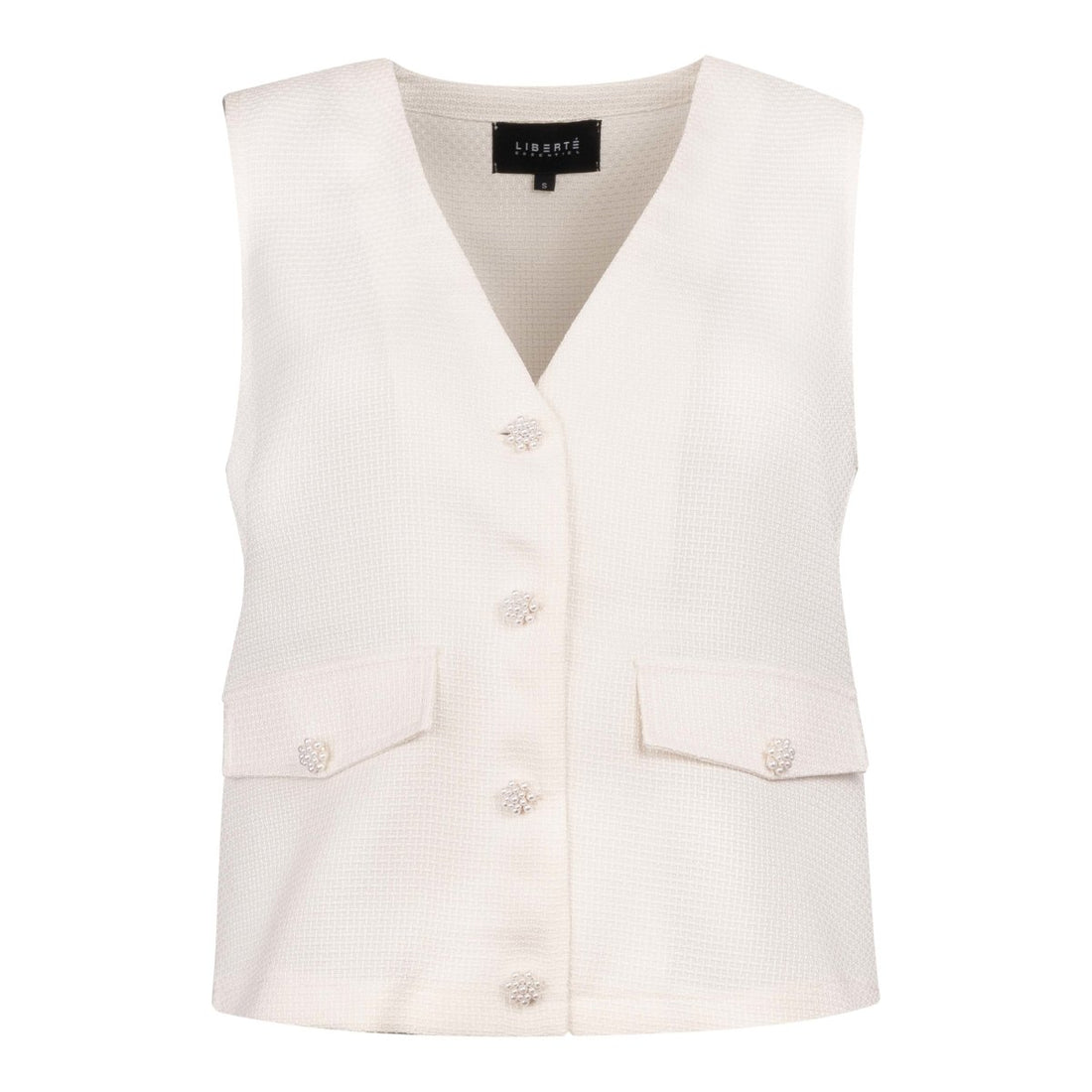 Liberte Essentiel Vest - Liberte Dara Vest Creme - XS - - Diversita -